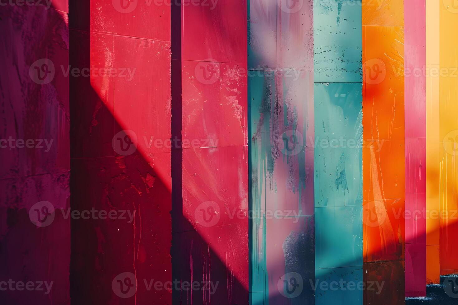 Vibrant Colorful Abstract Geometric Background Design photo
