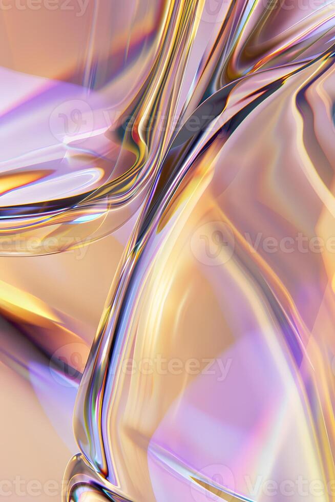 Create vibrant glass art with sleek textures for modern interiors photo
