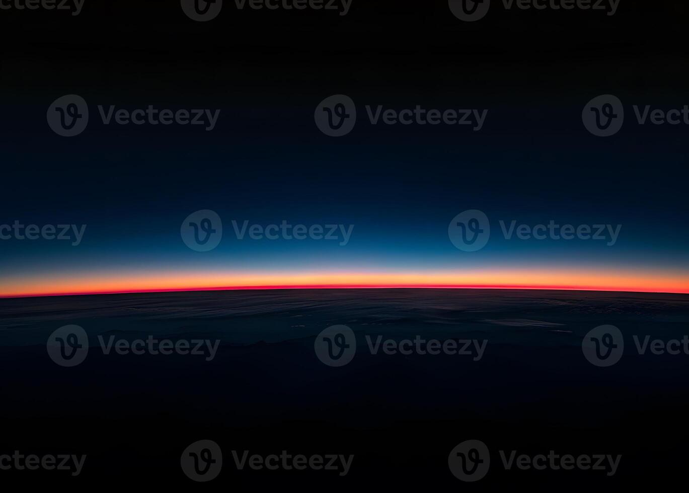 Beautiful Horizon of the Earth from Space at Twilight photo