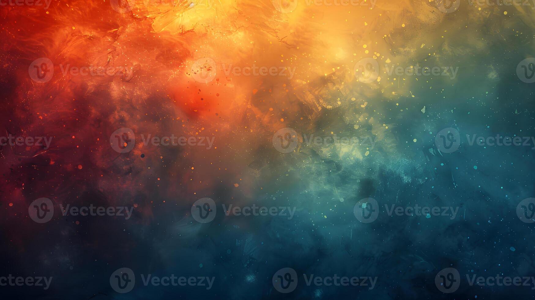An atmospheric painting of a galaxy with swirling clouds and a serene sky photo