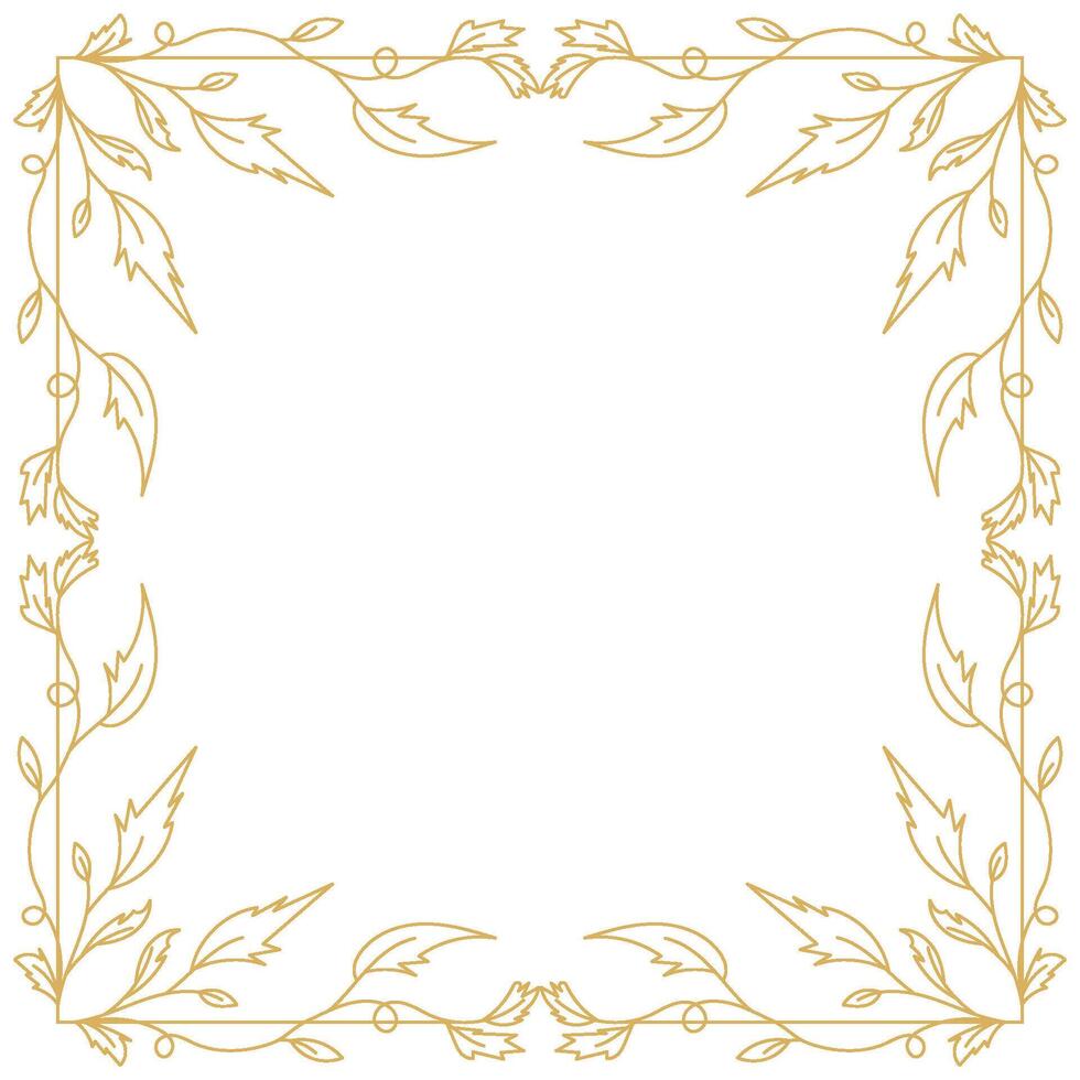 Stylish Frame Design with Filigree Border Element and Ornamental Flourish. vector
