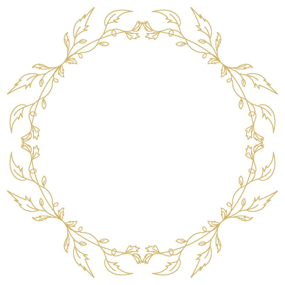 Luxurious Ornamental Frame Design with Filigree Border Element and Intricate Pattern. vector