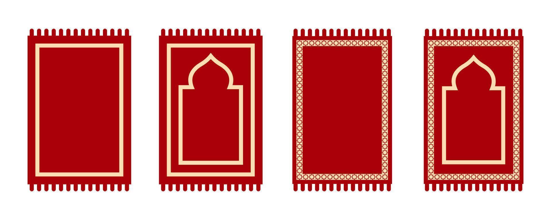 Prayer Rug icon set,for mobile concept and web design on white background vector
