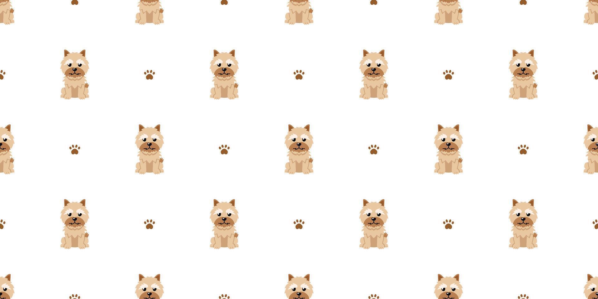 Character a cute dog seamless pattern background for design. vector
