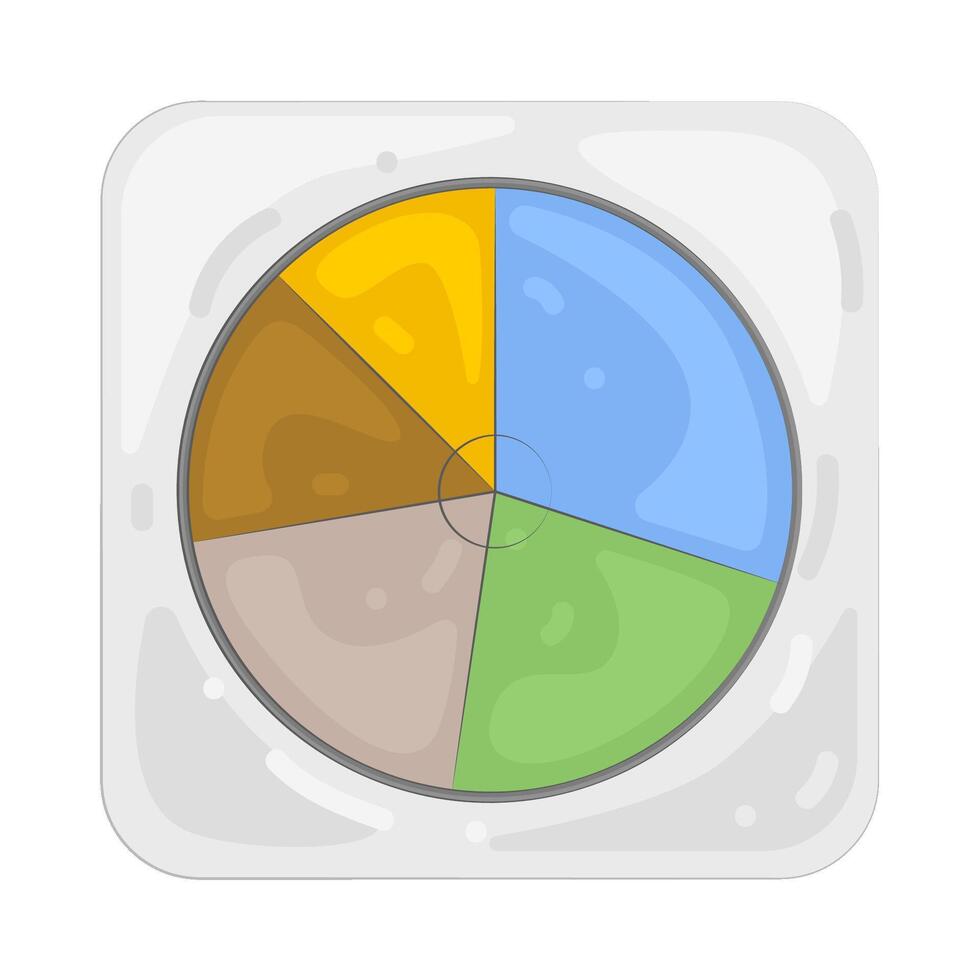 Pie Chart Illustrations vector