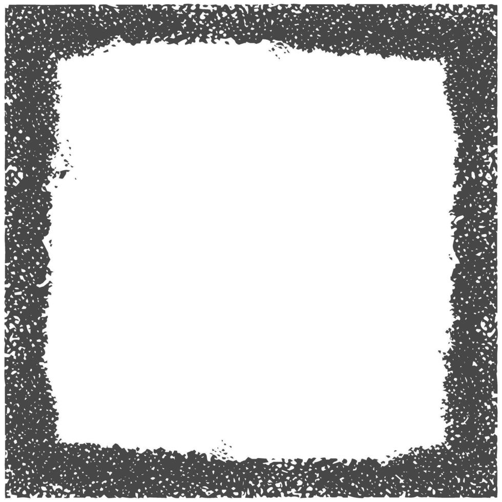 square frame with black paint on a white background vector