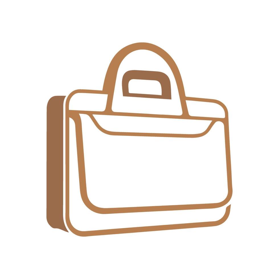Illustration of briefcase design. vector