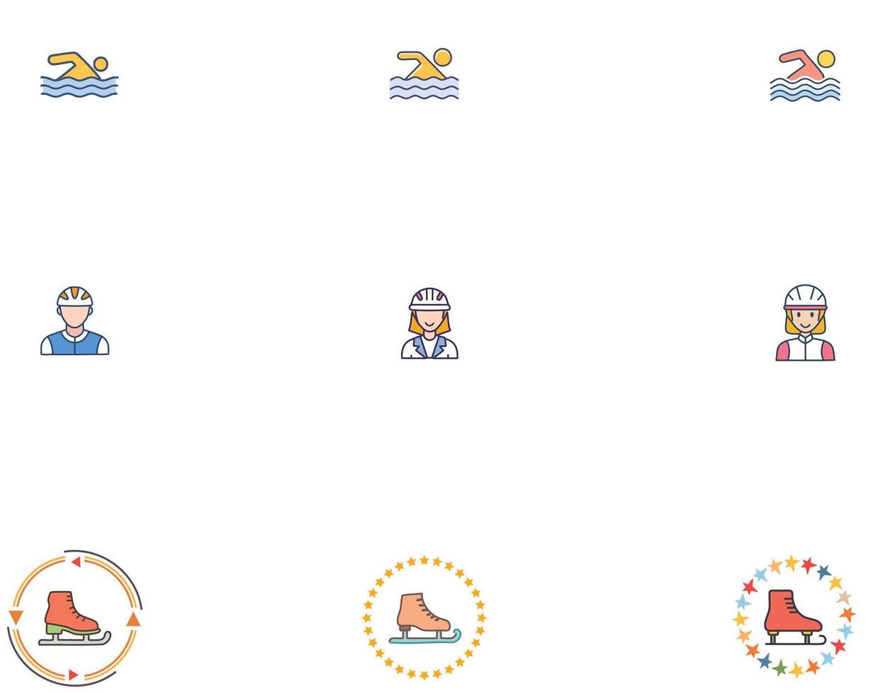 set of icons for web set vector