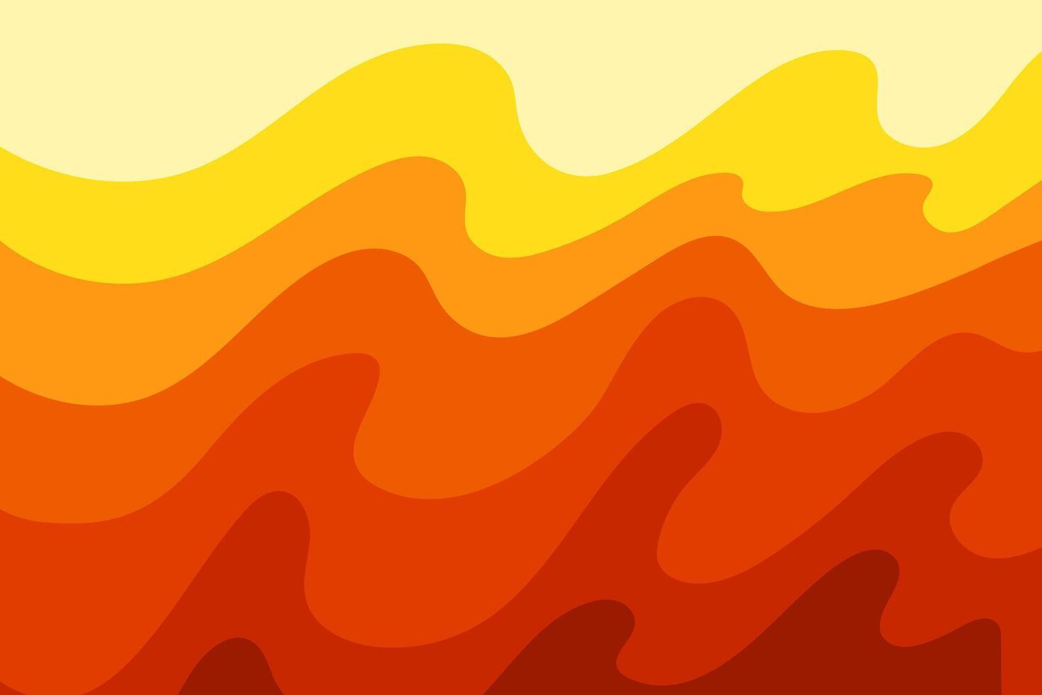 Heat Background. Abstarct heat waves warning backdrop. Burning summer high temperatures, climate change simple concept vector