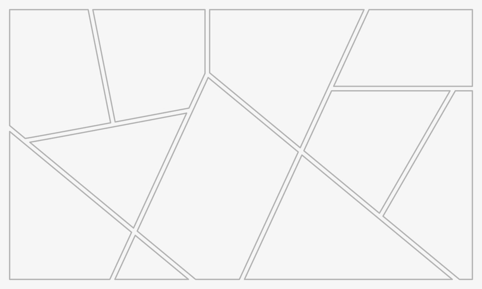 Frame storyboard layout panel. Empty collage manga vector