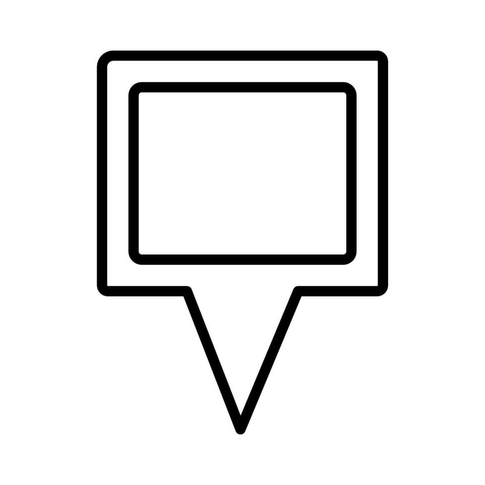 Speech bubble , Social media line design icon editable outline vector