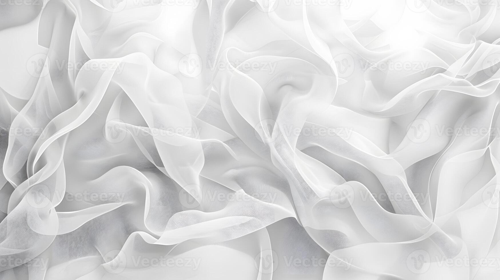 Elegant white fabric with wave pattern, ideal abstract background photo