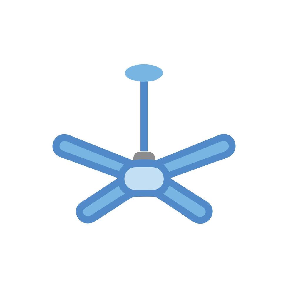 Versatile Ceiling Fan for Stylish Interiors vector