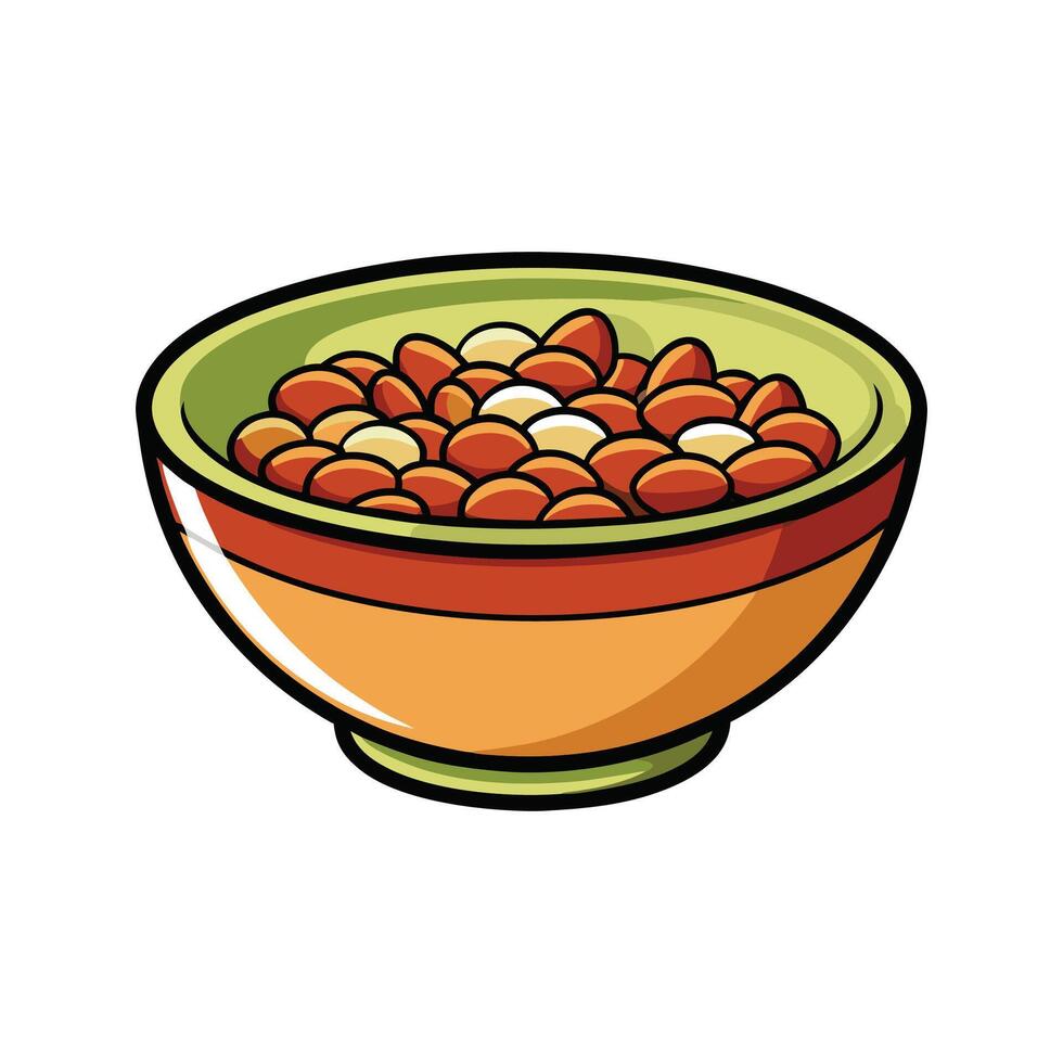 Nutritious Buckwheat Cereal for Breakfast vector