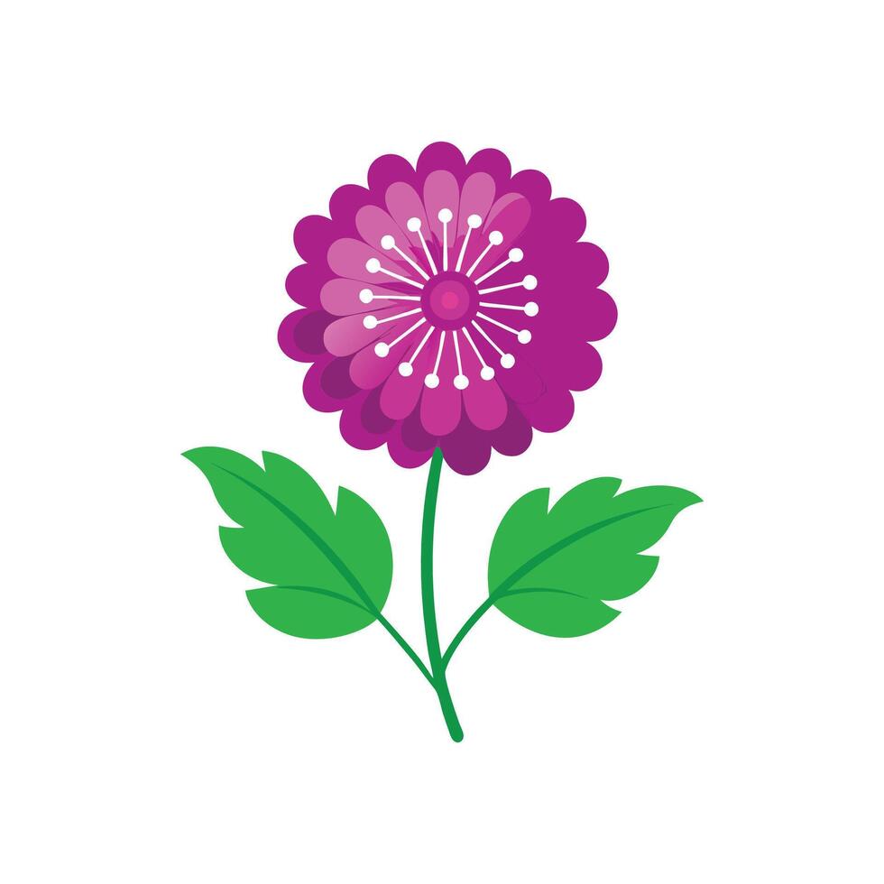 Vibrant Ageratum Plant Design vector