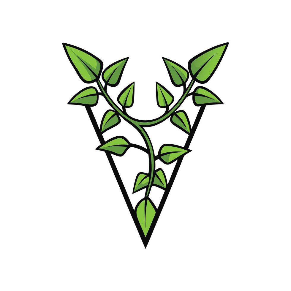 Charming Arrowhead Vine Plant Design vector