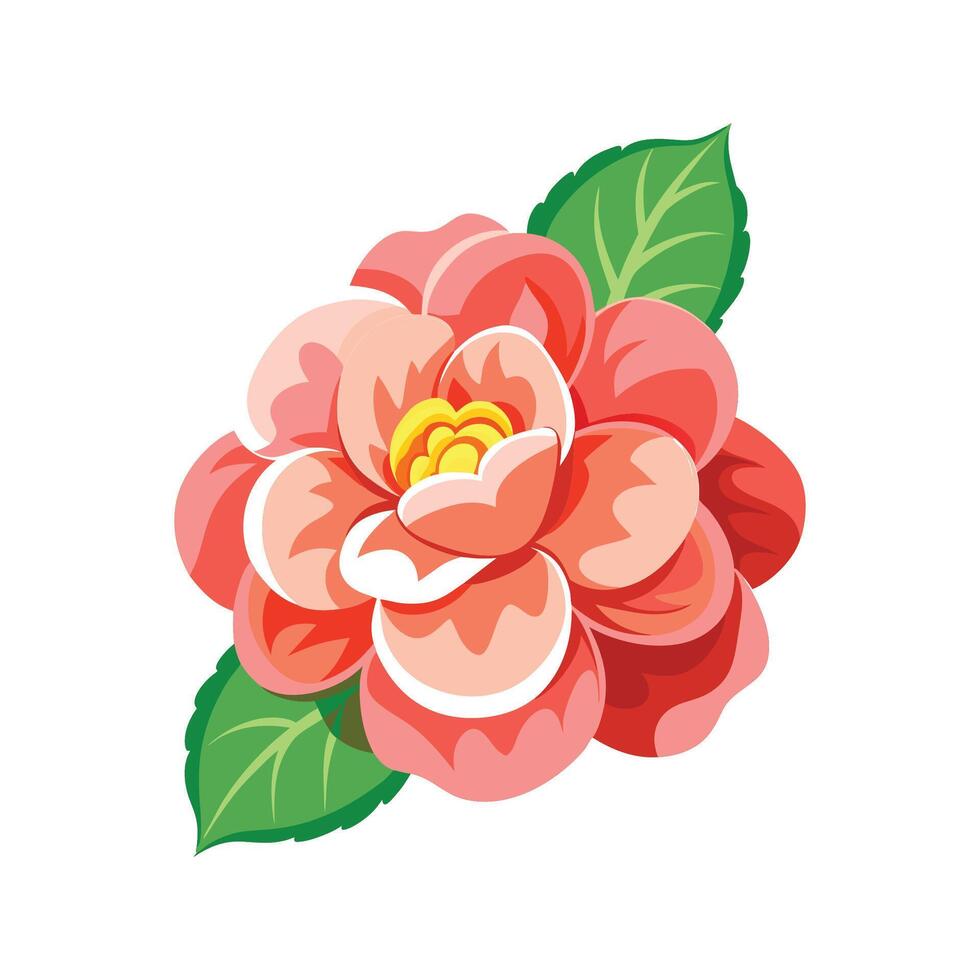 Stunning Begonia Plant with Colorful Leaves vector