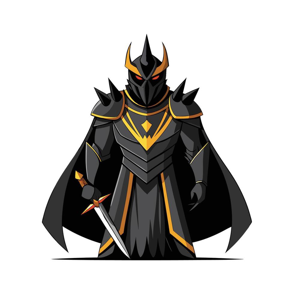 Elegant Black Knight Plant in Nature vector