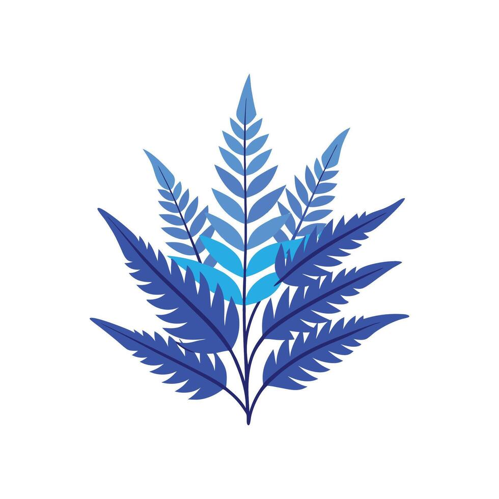 Stunning Phlebodium Aureum Star Fern vector