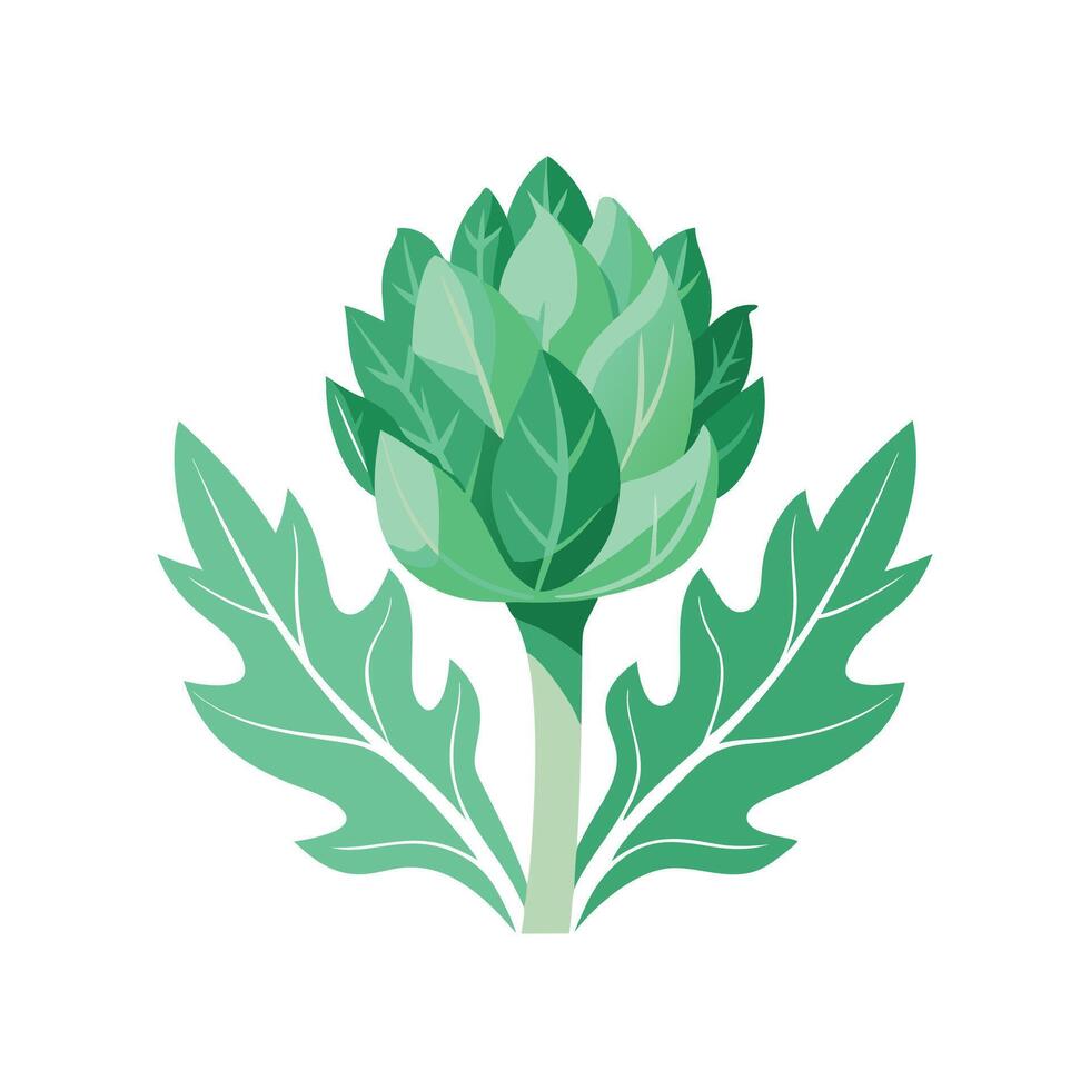 Elegant Cardoon Plant in Nature vector