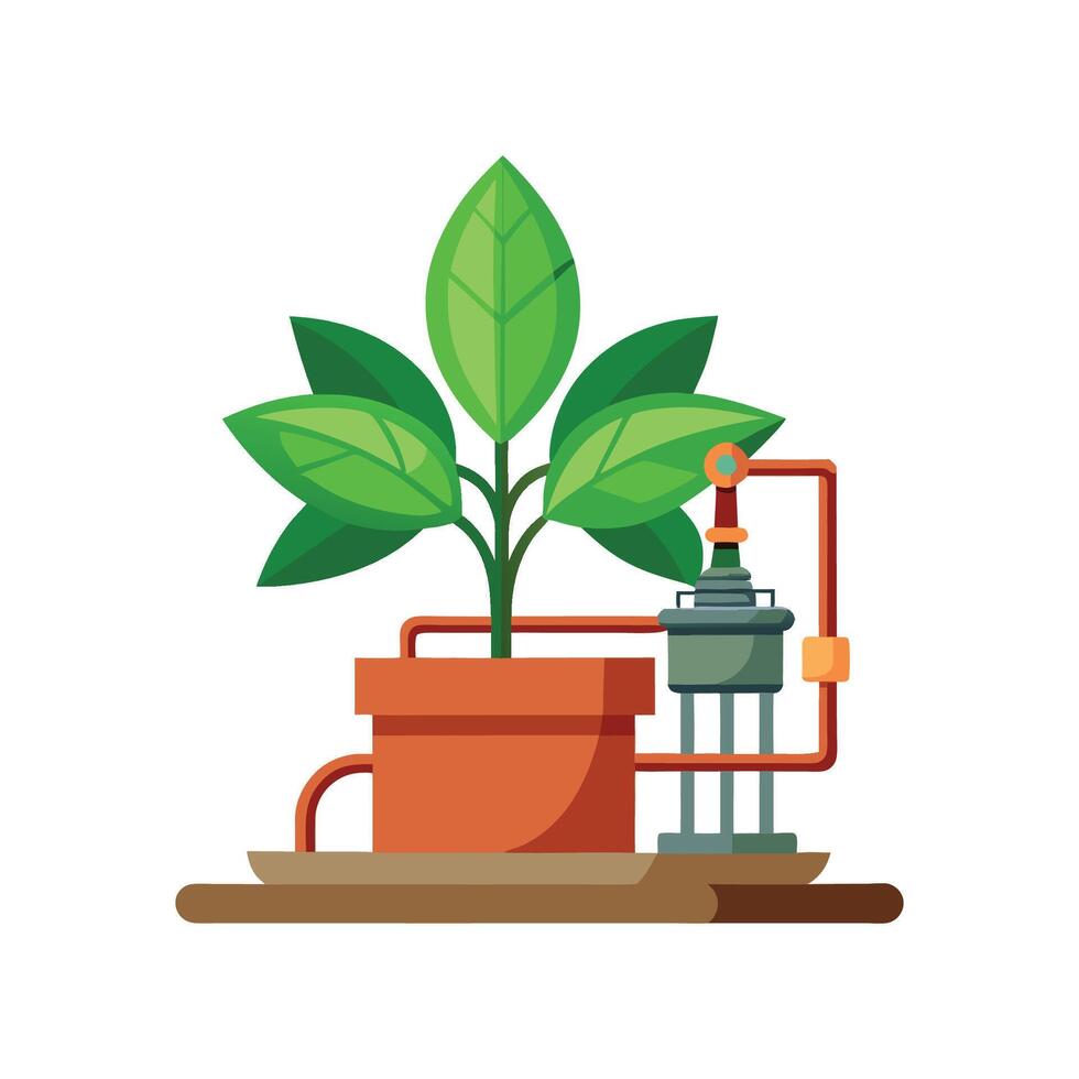 Charming Cast Iron Plant Design vector