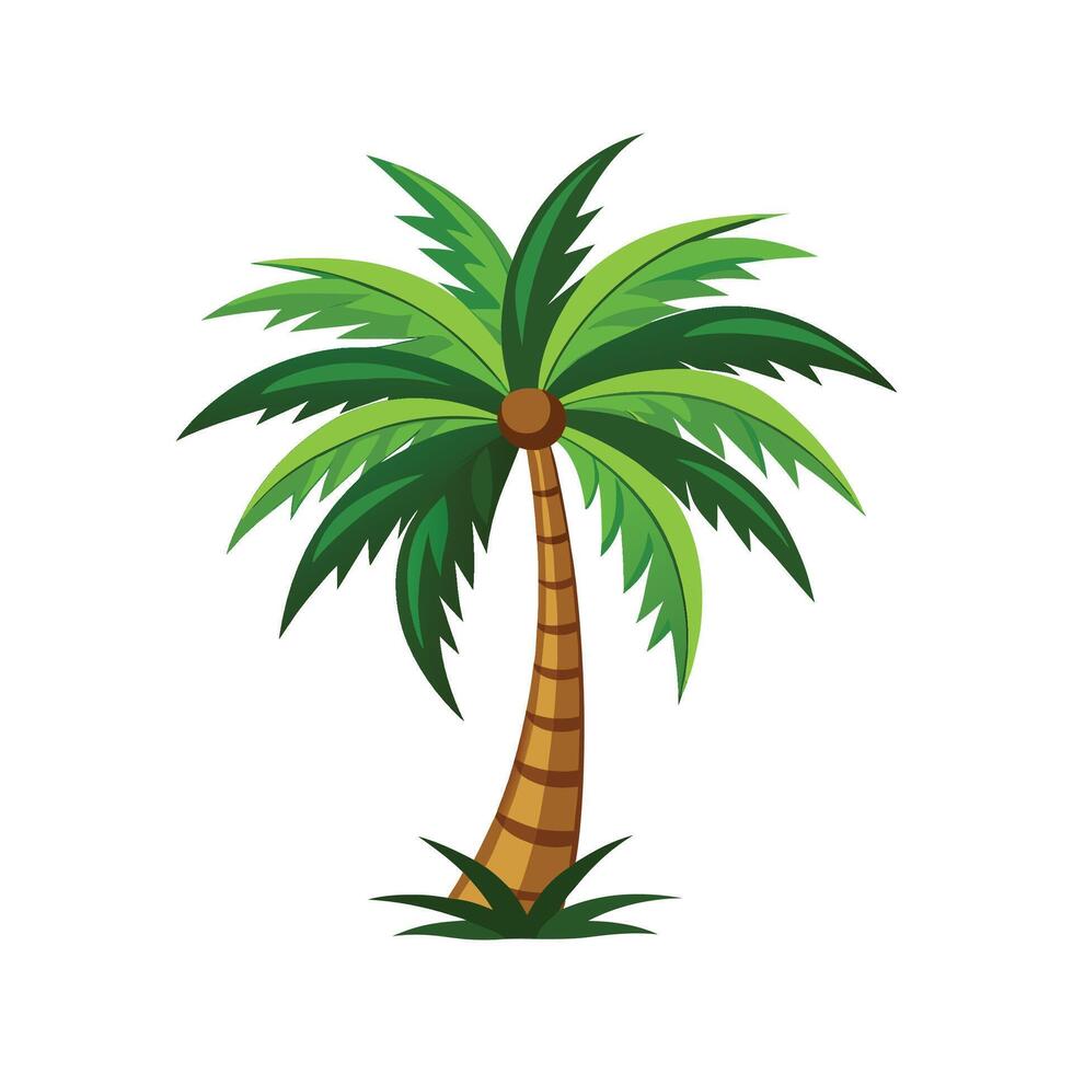 Vibrant Carnauba Palm Plant Design vector