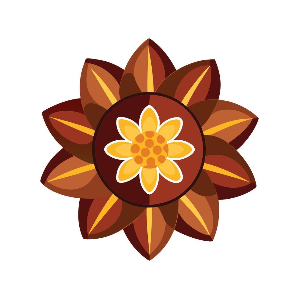 Stunning Chocolate Flower Adding Color to Landscape vector
