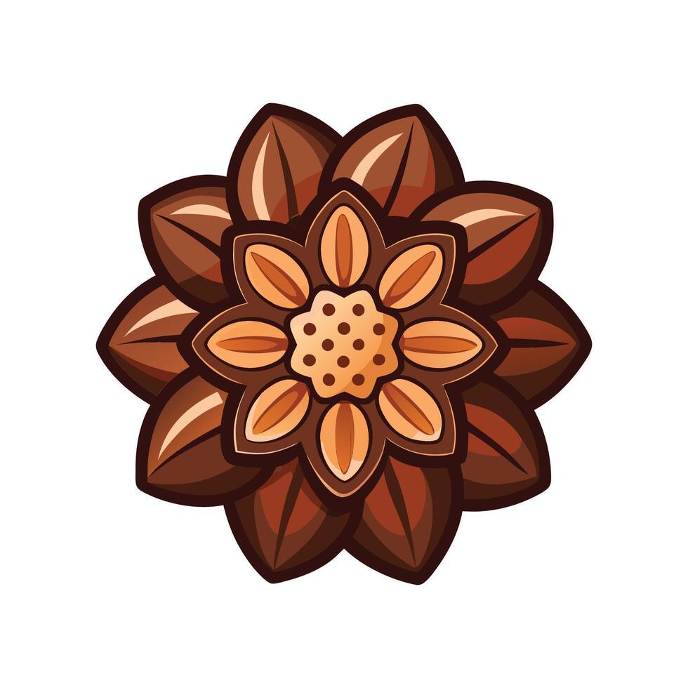 Elegant Chocolate Flower Brightening Outdoor Spaces vector