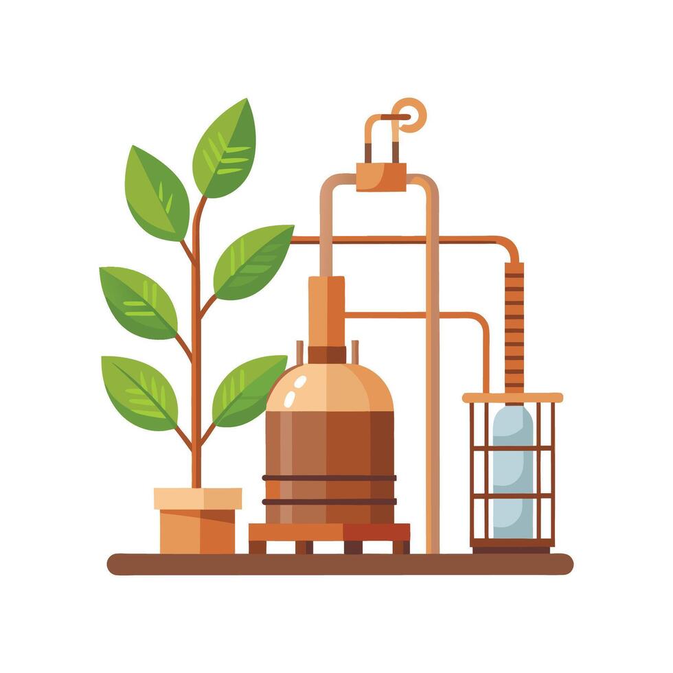 Charming Copper Plant Brightening Living Space vector