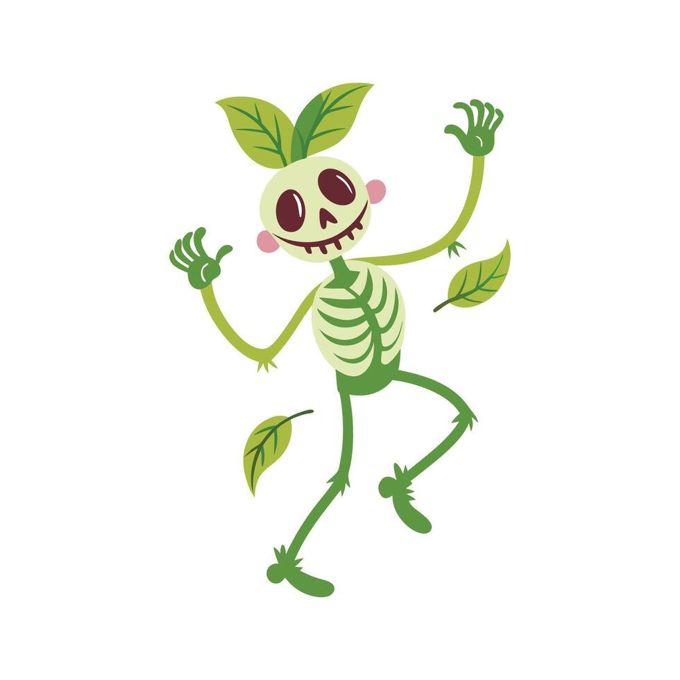 Charming Dancing Bones Plant for Indoor Spaces vector