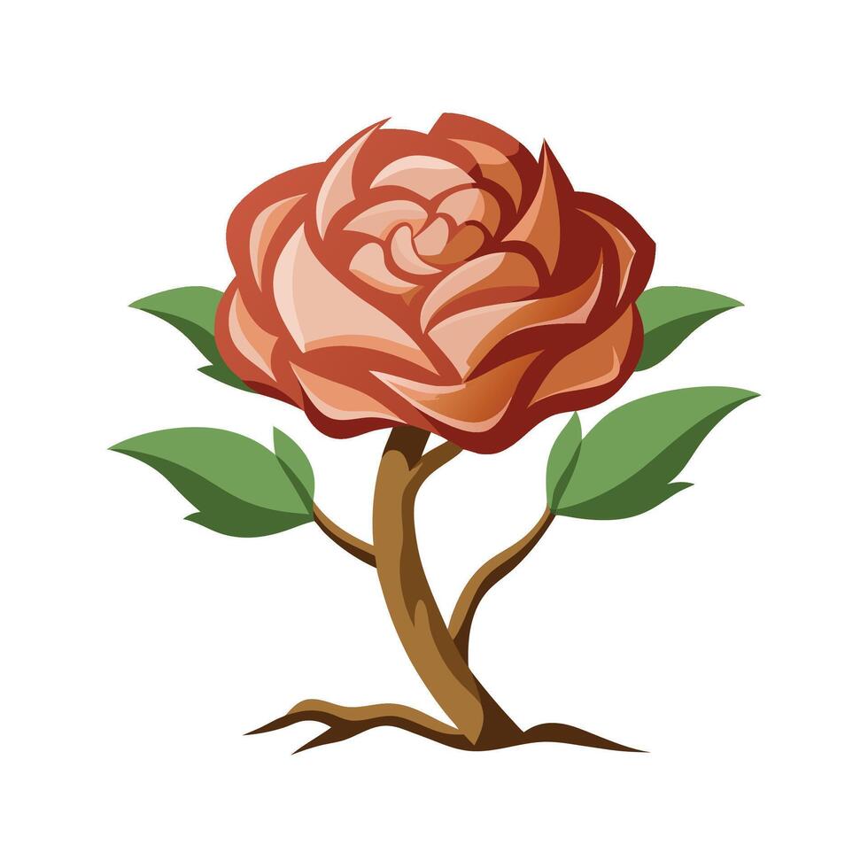 Beautiful Desert Rose Adding Color to Landscape vector