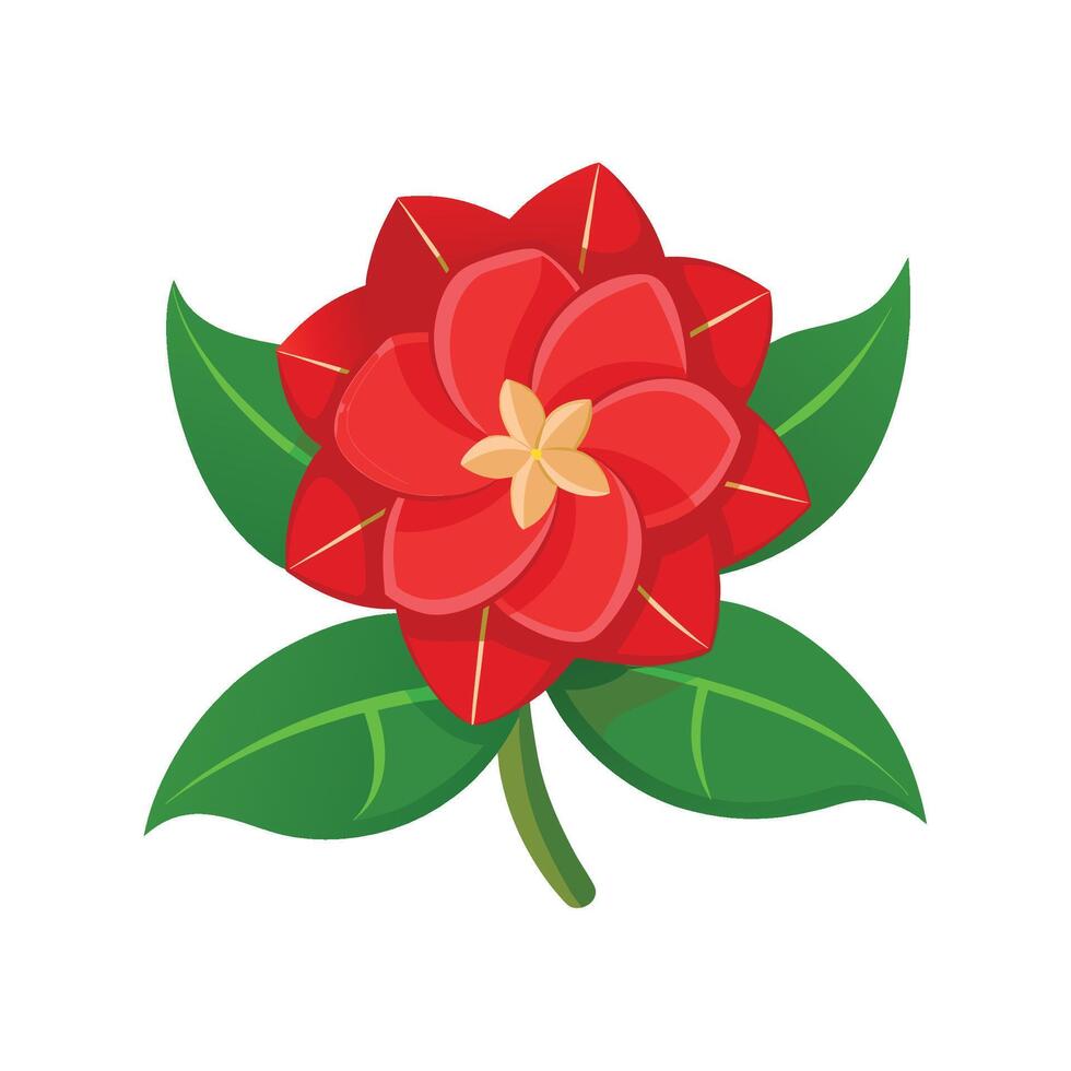 Stunning Adenium Desert Rose in Bloom vector