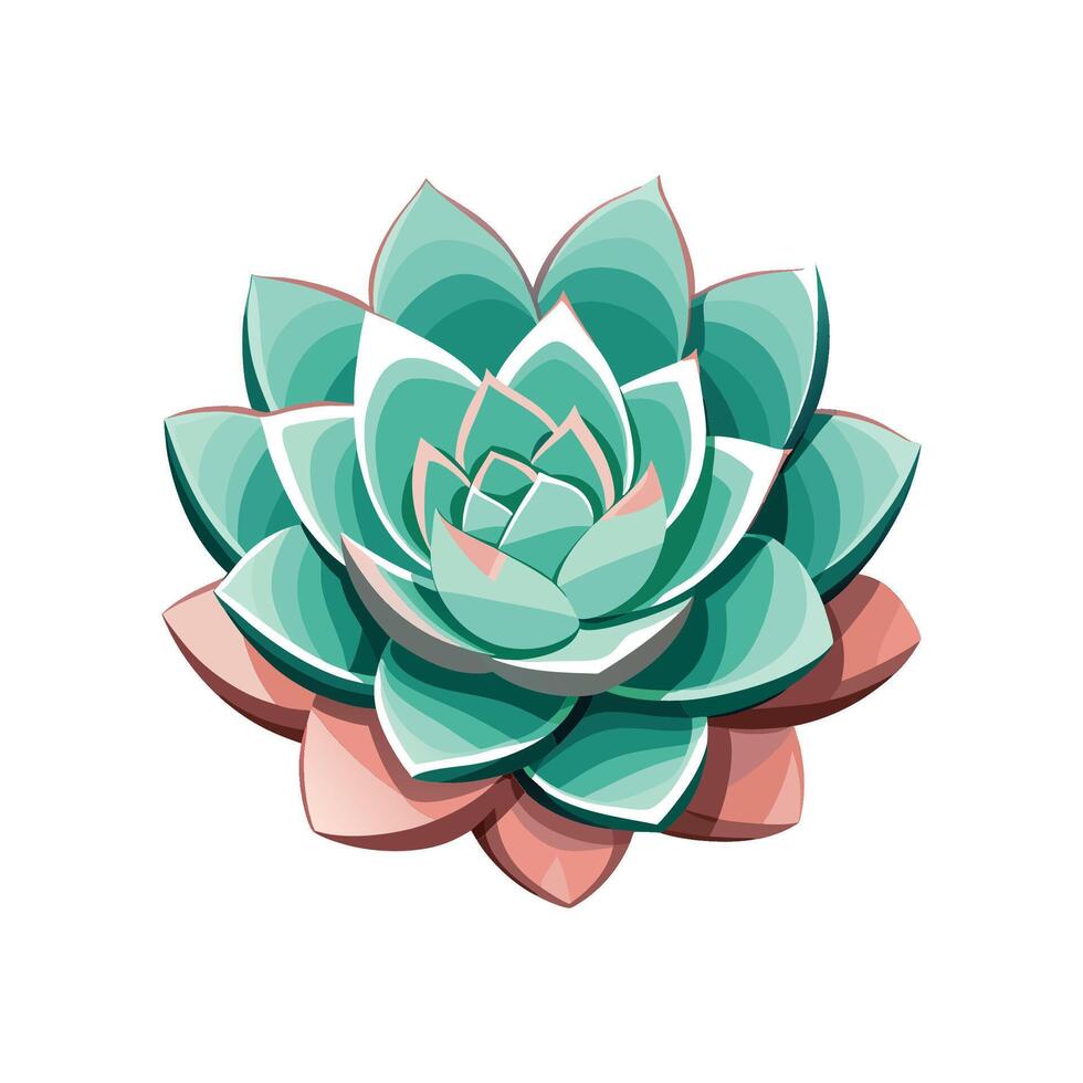 Vibrant Echeveria Elegans Showcasing Unique Blooms vector