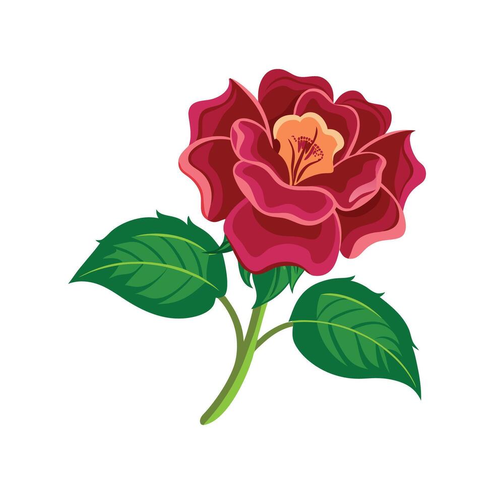 Elegant Gloxinia Flower Design vector