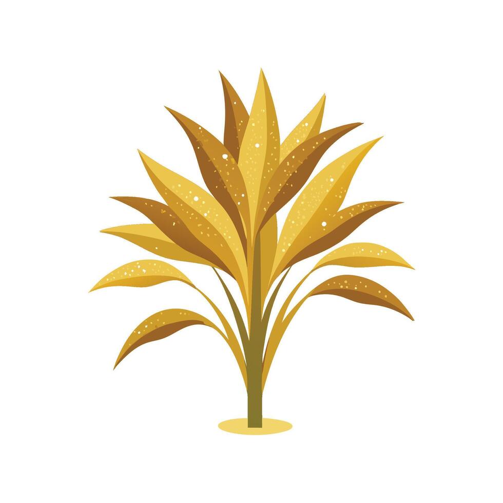 Charming Gold Dust Dracaena Design vector