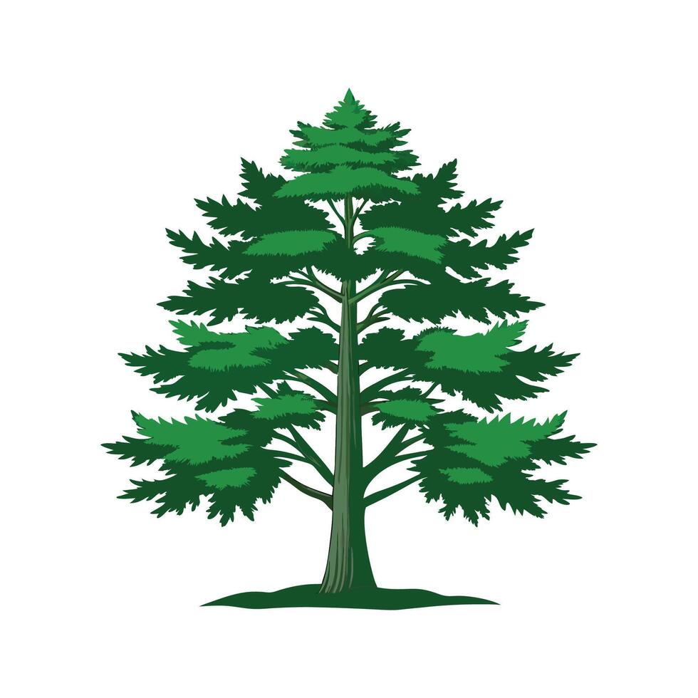 Elegant Hemlock Plant Design vector