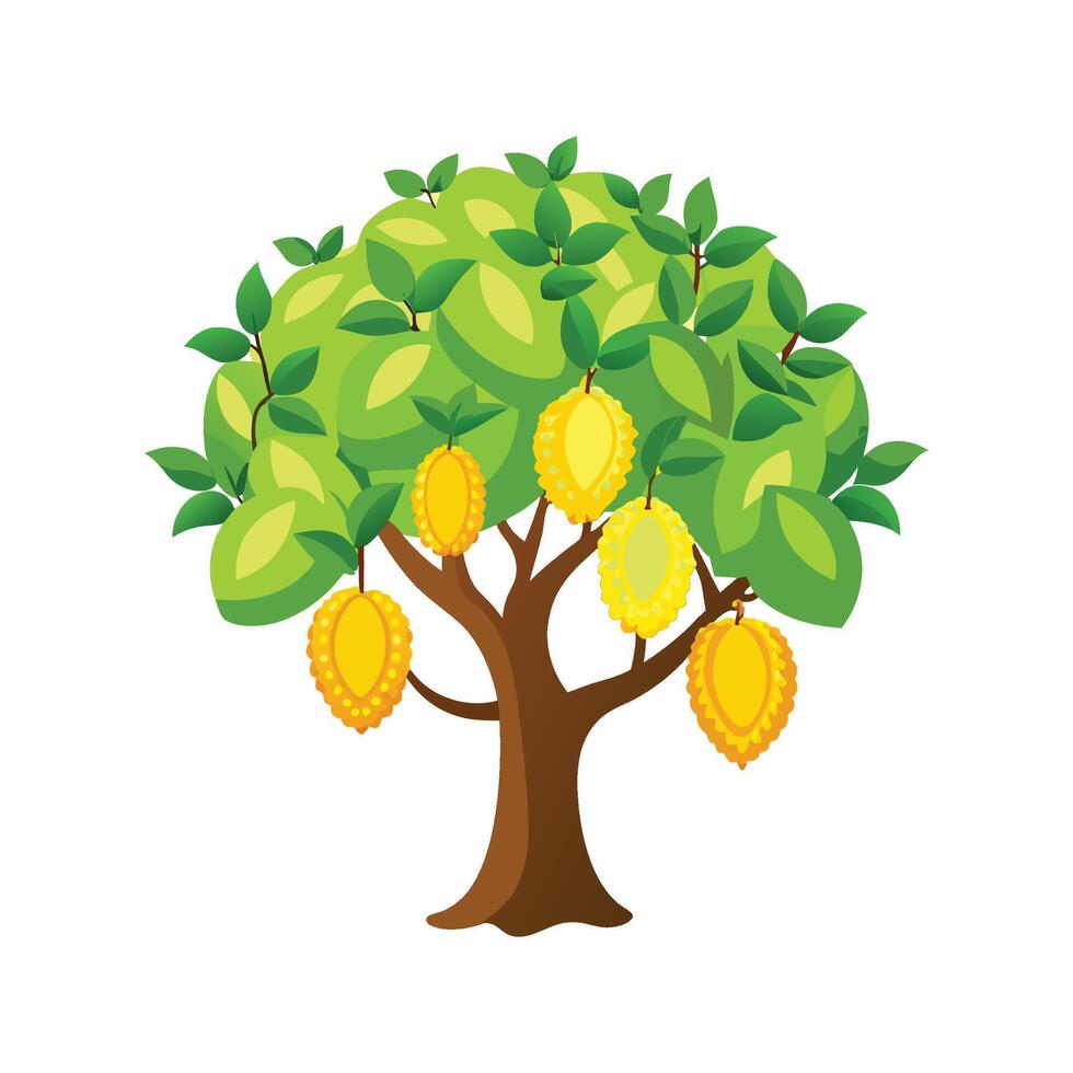 Elegant Jackfruit Tree Design vector