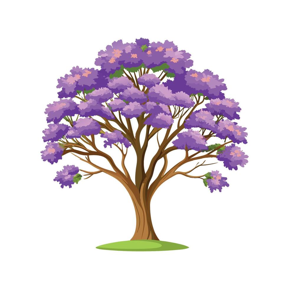 Stunning Jacaranda Tree Design vector