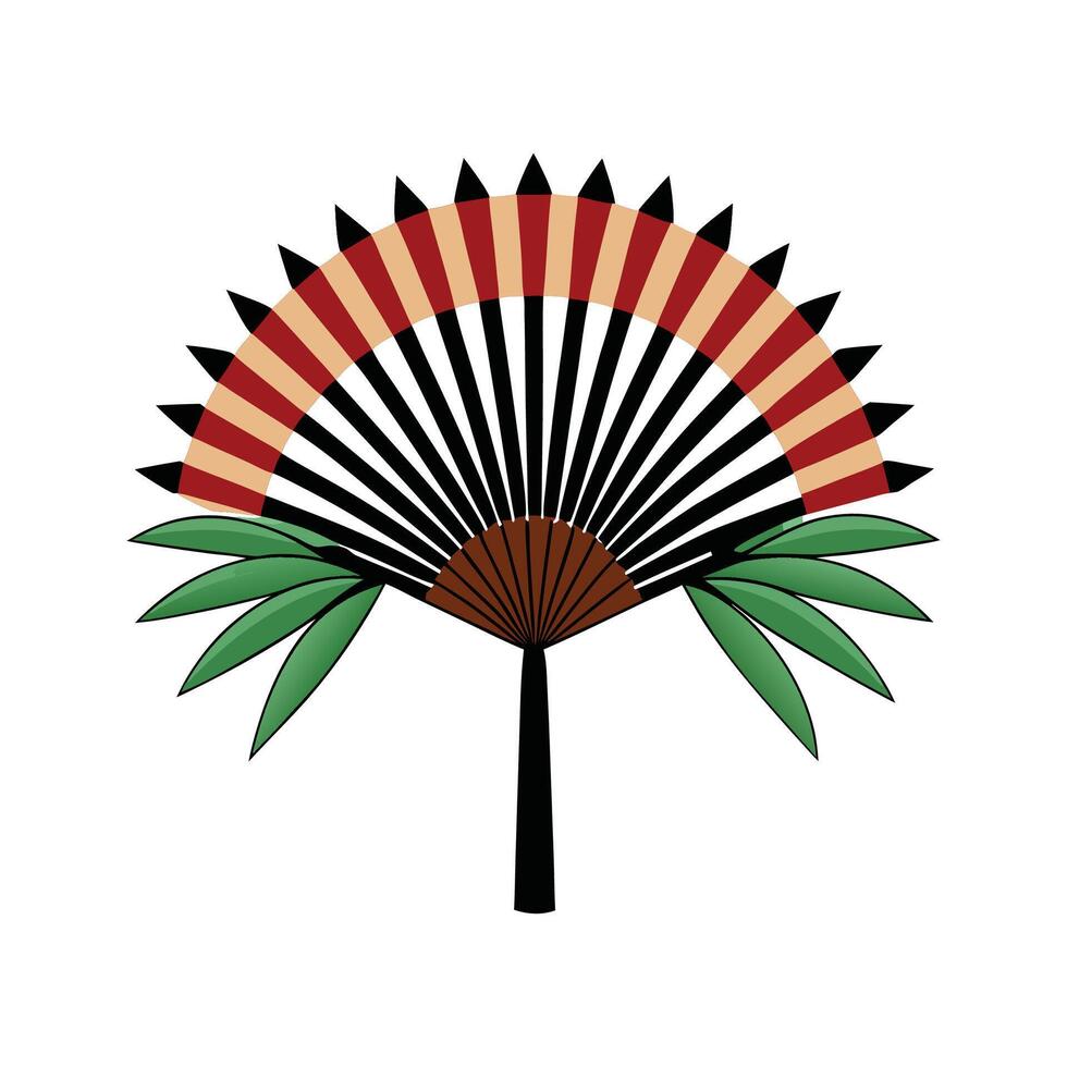 Charming Japanese Fan Palm Artwork vector