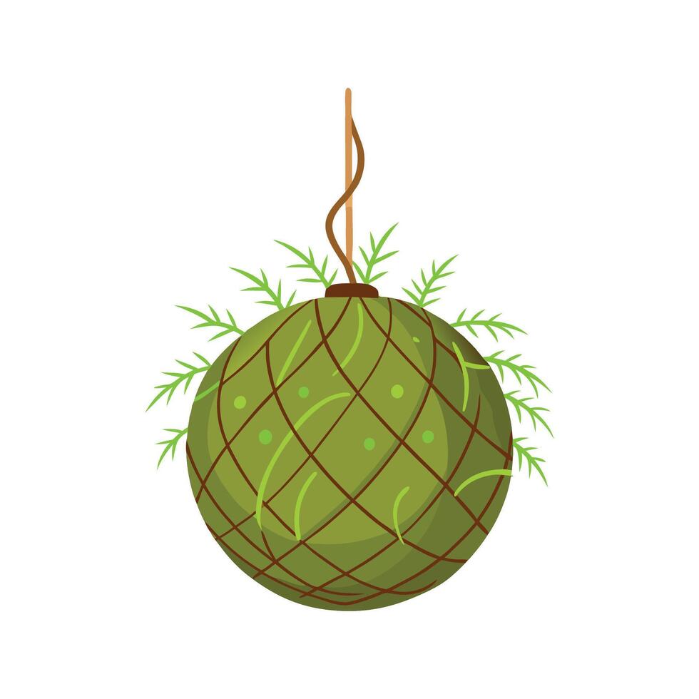 Charming Kokedama Plant Illustration vector