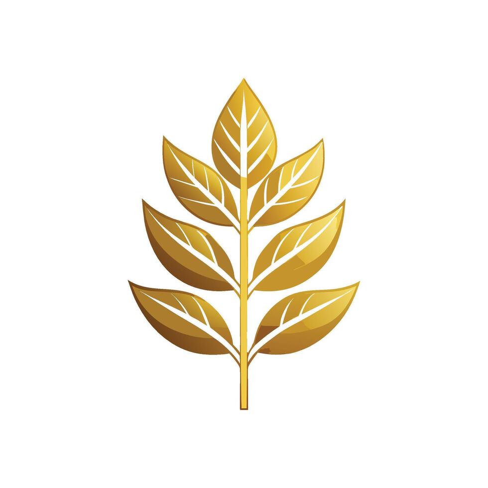 Gorgeous Gold Plant Artwork vector