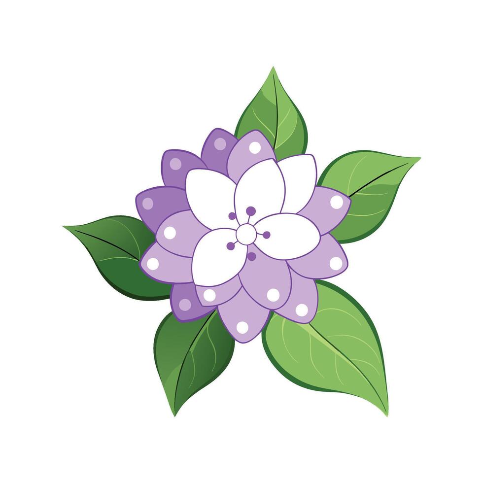 Charming Lilac Plant with Colorful Blooms vector