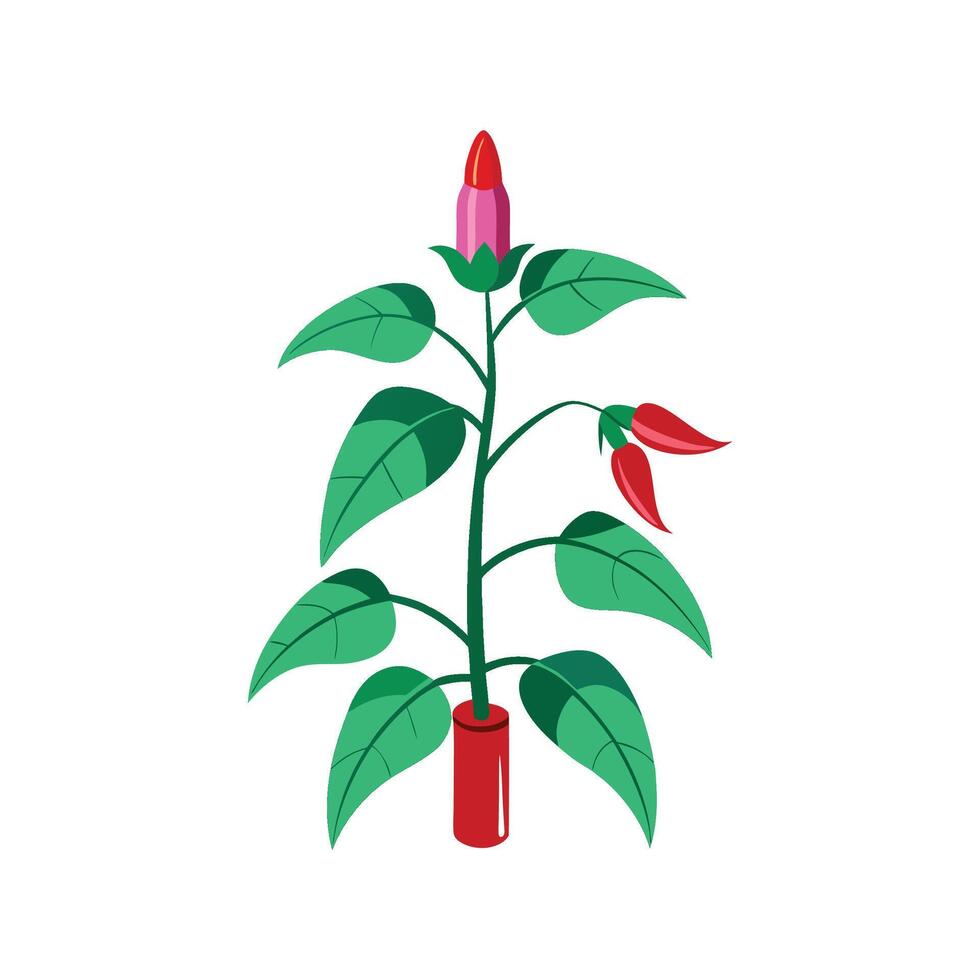 Lipstick Plant Creative Artwork vector