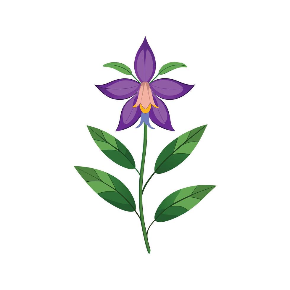 Lobelia Plant Unique Art vector