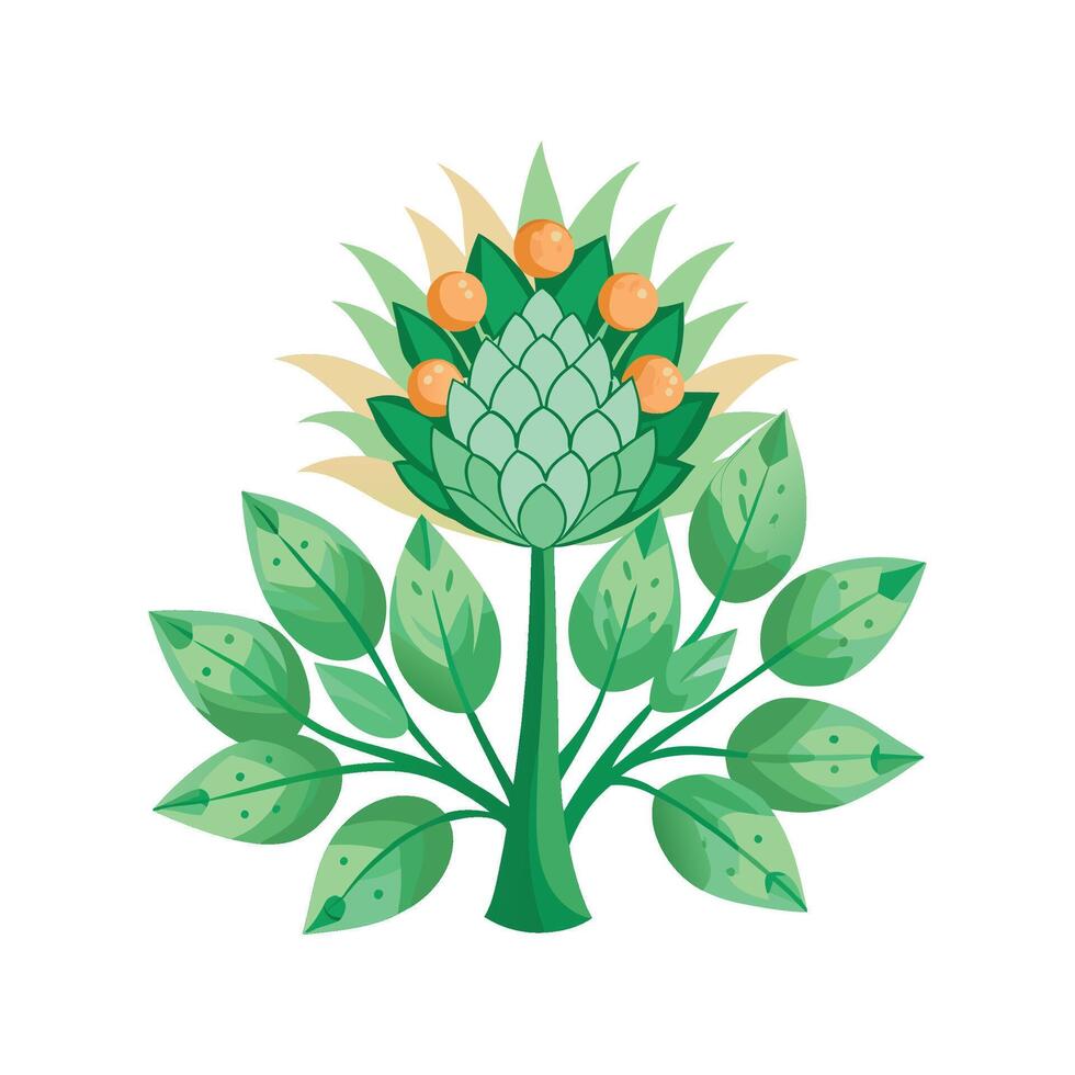 Stylish Mother of Thousands Artwork vector