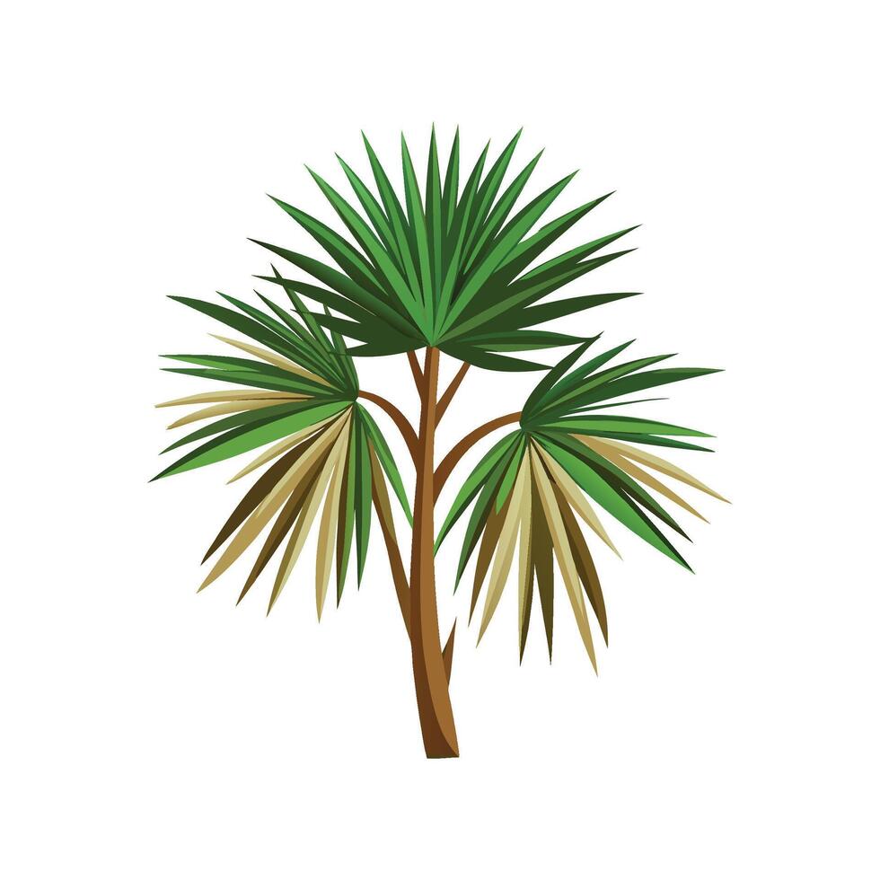 Stylish Needle Palm Design vector
