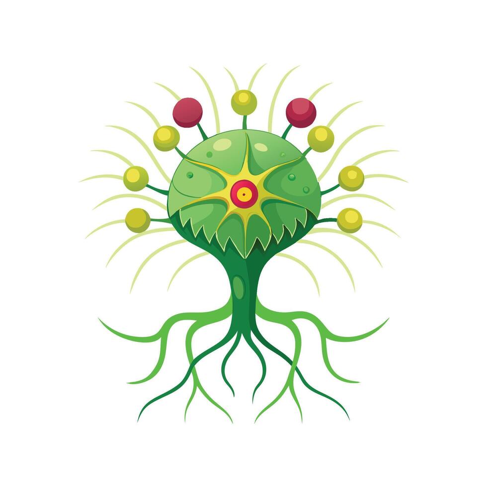 Neurophyte Plant Artistic Design vector
