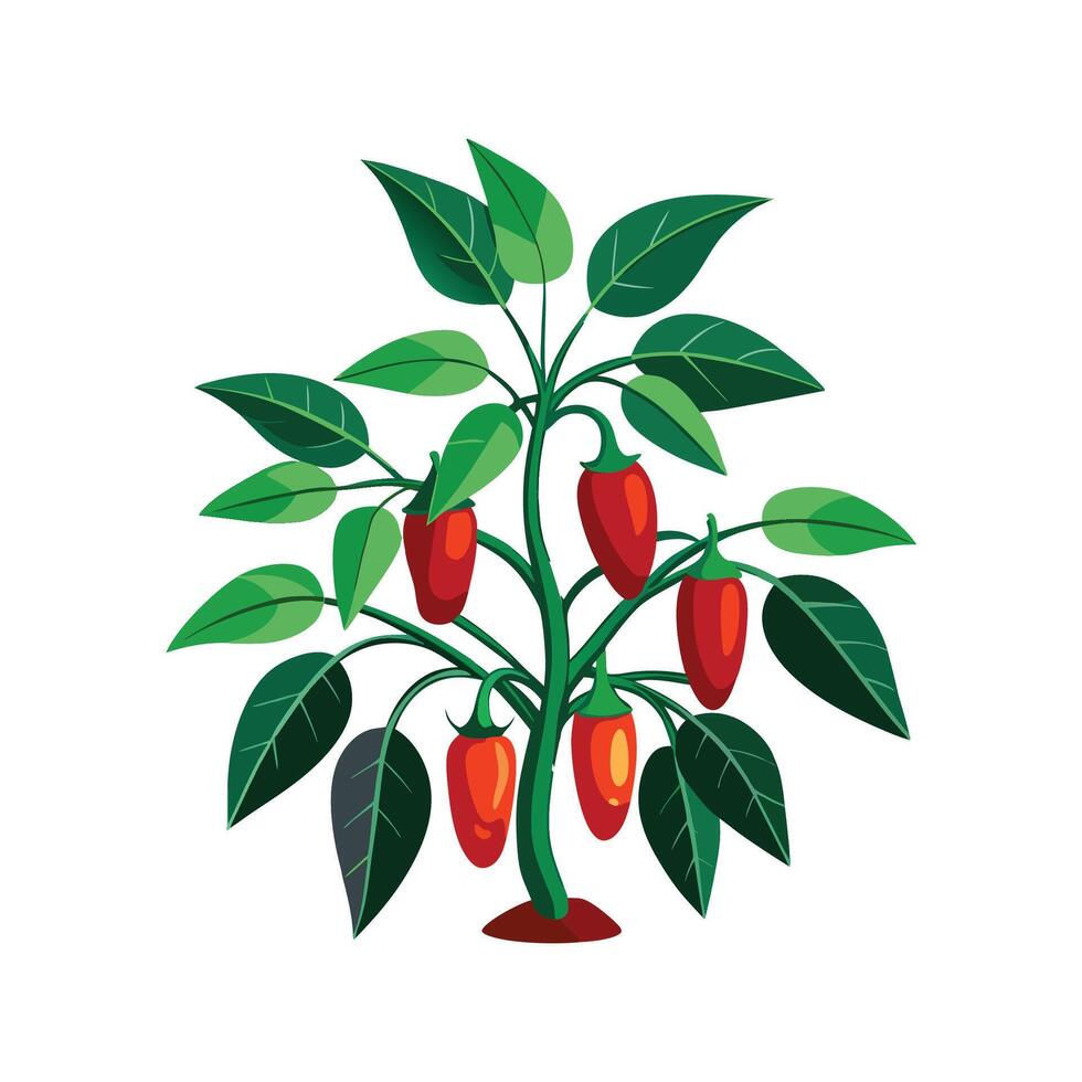 Stylish Ornamental Pepper Design vector