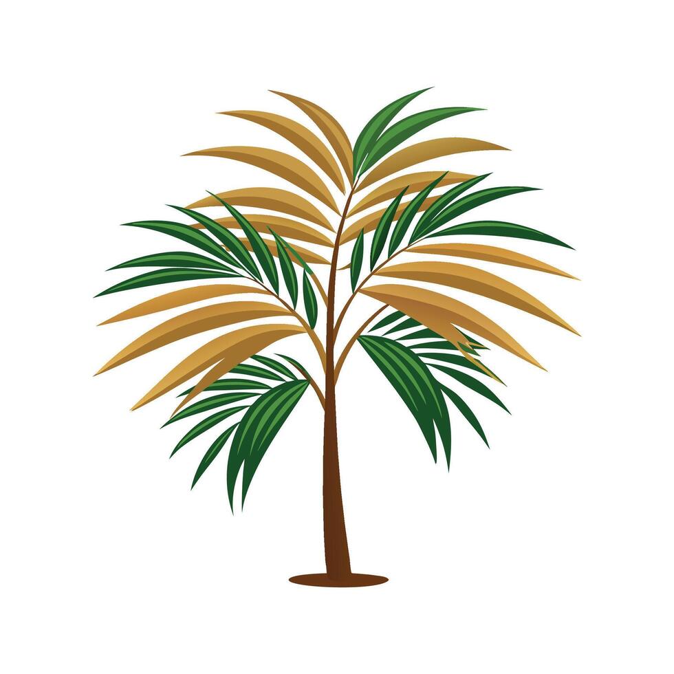 Stylish Parlor Palm Artwork vector