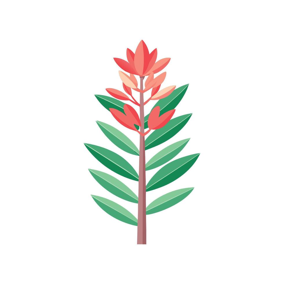 Stylish Pencil Plant Artwork vector